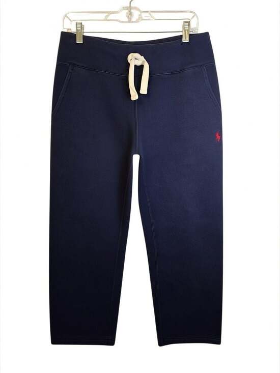 Polo Ralph Lauren Other - Polo Ralph Lauren Navy Blue Cotton-Blend Fleece Sweatpants Medium